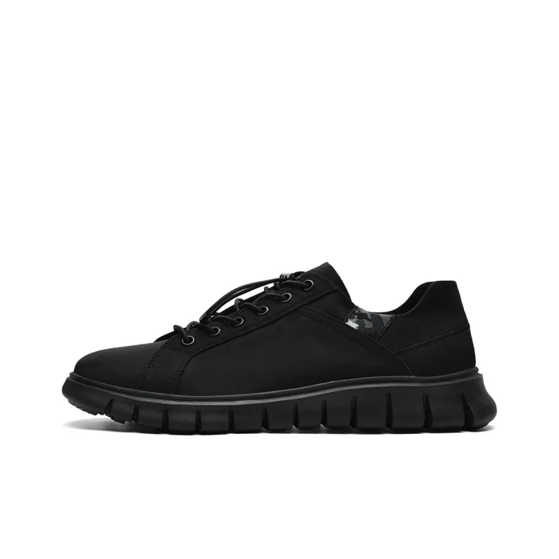 HLA Men's Shoes Fashion-Lace-Up Free Breathable Comfortable Casual Shoes Wear-Resistant Versatile Brogues-0