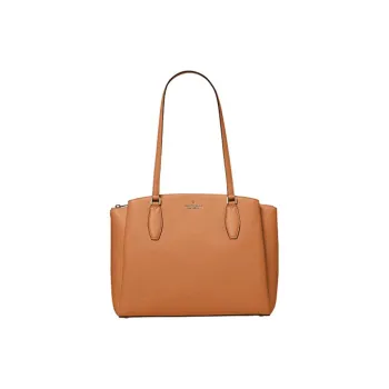 Kate Spade Cow Leather Tote Bag Shopping Bag Handbag Shoulder Bag Large Size Women's Ginger Yellow