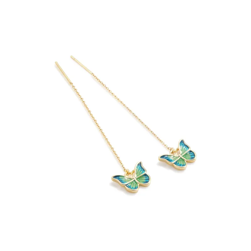 LOOK NICE 925 Sterling Silver Needle Drop Earrings Women's-2