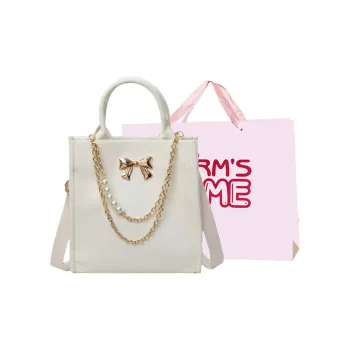 Worm's Home PU Crossbody Bag Women's Ecru/Black/Blue/Pink