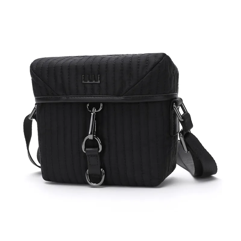 ELLE HOMME Fabric Crossbody Bag Trumpets Men's Black-1