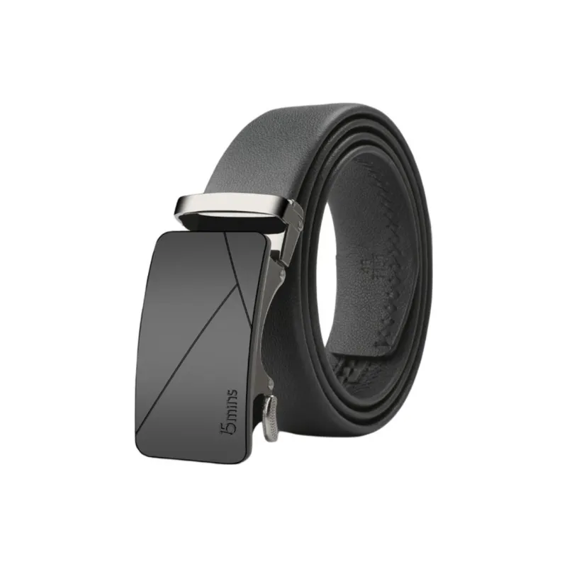 15 MINS Top Grain Cow Leather Belts Men's 3.5cm-0