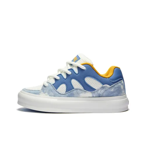 RIFUGIO VO' Puffy Shoes Anti Slip Wear Resistant Lightweight Breathable Low Top Skateboard Shoes Unisex