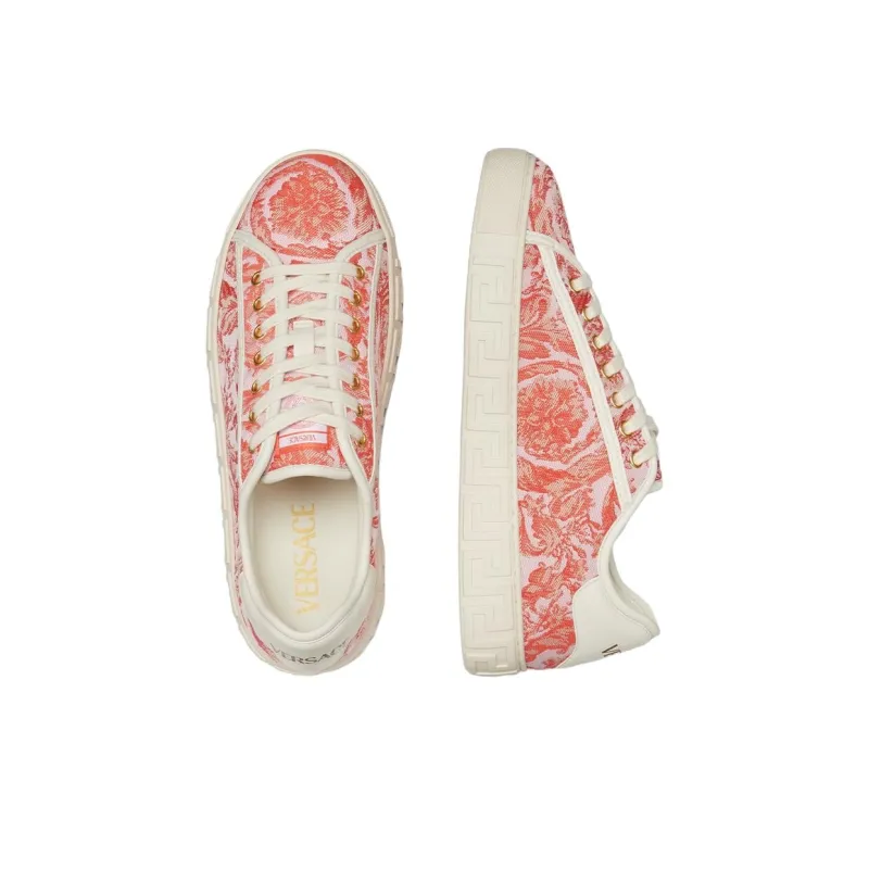 VERSACE Barocco Greca Lace-up Sneakers-3