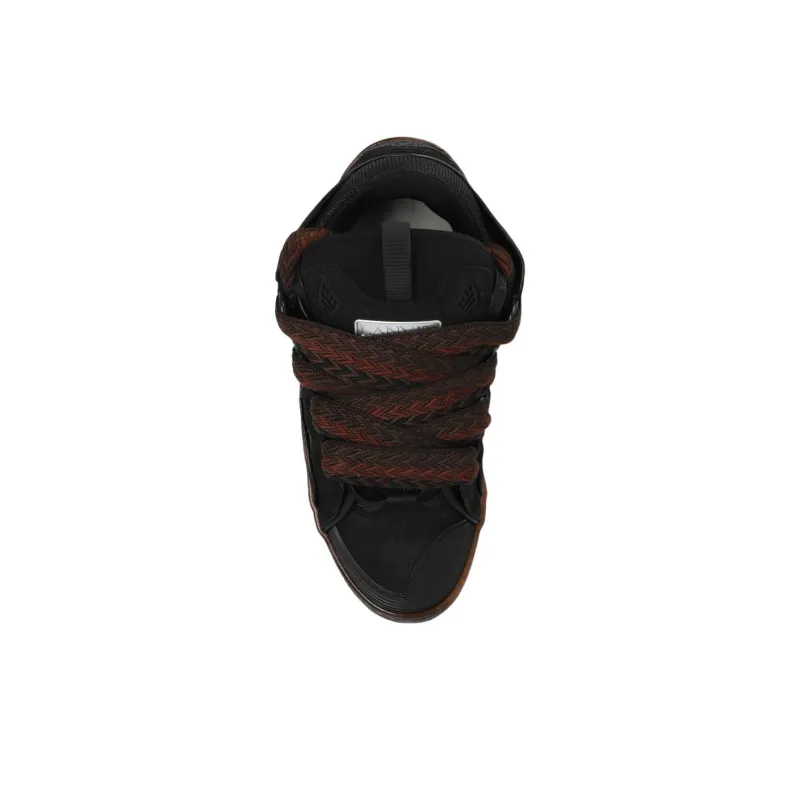Lanvin Curb Low Top Casual Shoes Men's Black-4