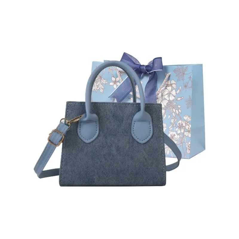 REDOO PU Shoulder Bag Regular Women's Dusty Blue/White/Black/Sky Blue-15
