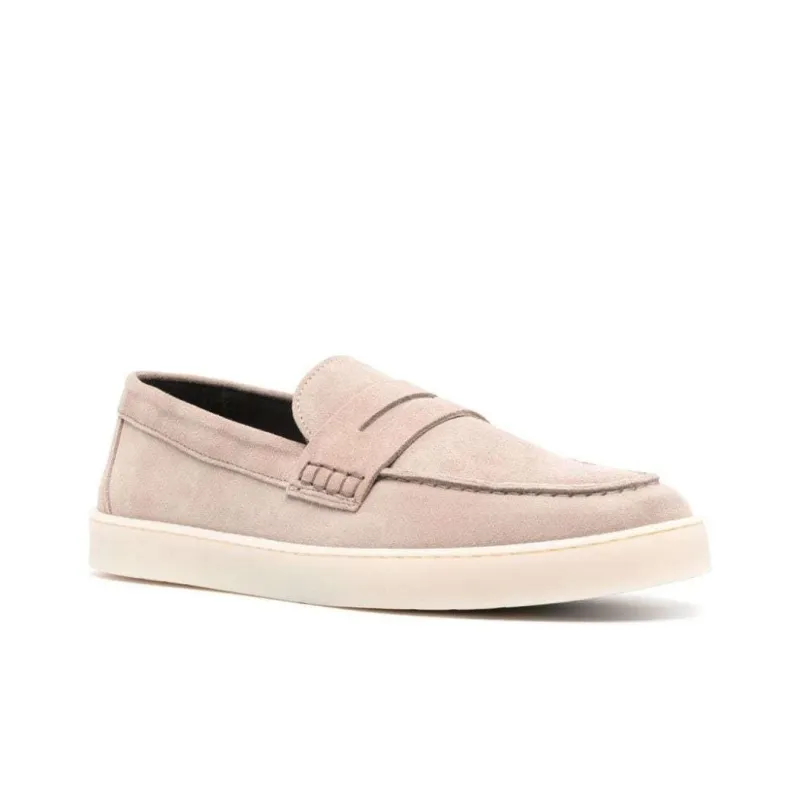 Canali Suede Slip on Loafers-3