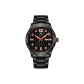 Orange Case Black Dial Black Steel Band