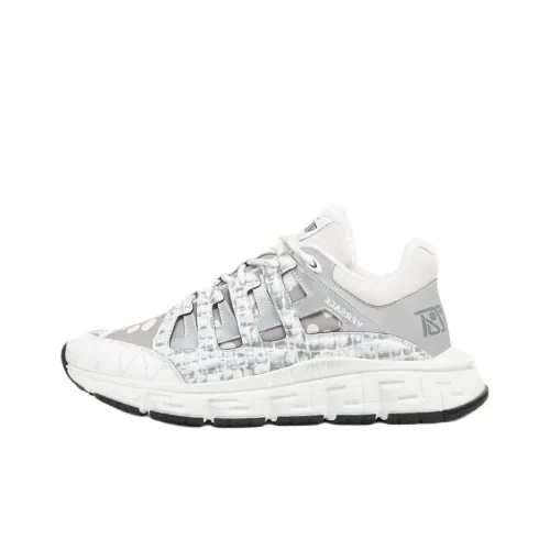 VERSACE Trigreca Casual Shoes Men's Silver