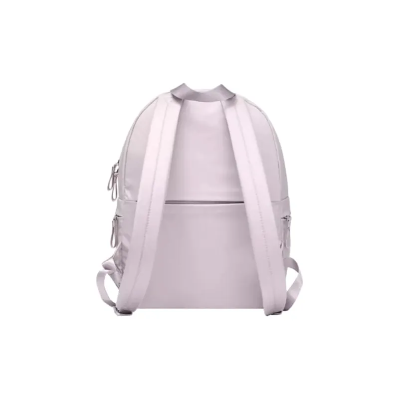 SAMSONITE Fabric Backpack Medium Size Women's Light Gray Brown/Dark Blue-3