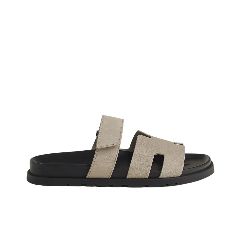 HERMES Chypre Slip Resistant Slide Slippers Men's Gray-1
