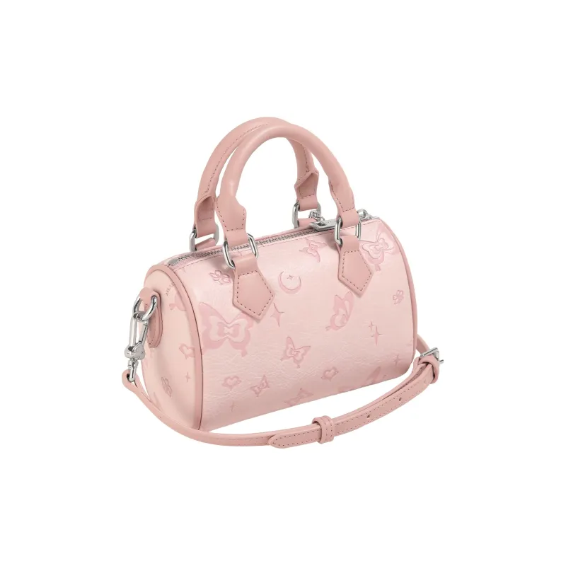 AILUXI PU Boston Bag Women's Cherry Blossom Pink-2
