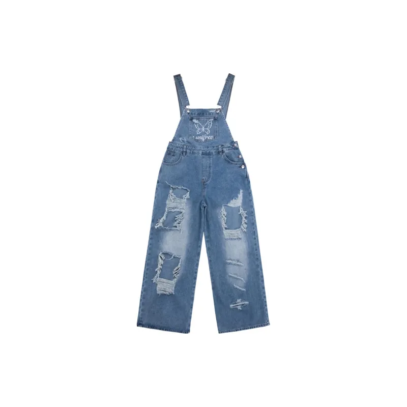 UNIFREE Overalls Women's Washed Black-2