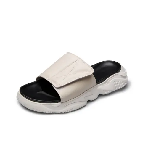 Brounvanm EVA Slip Resistant Slide Slippers Men's White