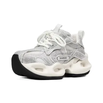 UanDi Cushioning Anti-Slip Wear-Resistant Breathable Height Increasing Low-Top Chunky Sneakers Women's