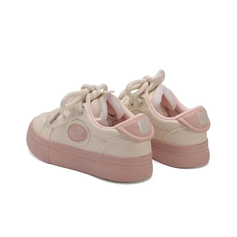 Warrior Breathable Low Top Canvas Shoes Women's Pink-4