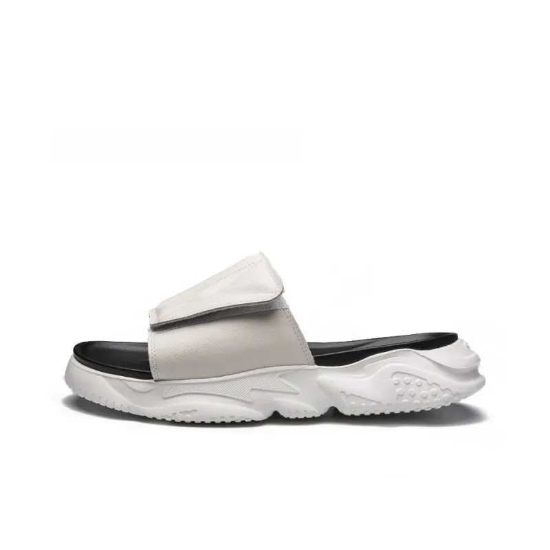 Brounvanm EVA Slip Resistant Slide Slippers Men's White-2