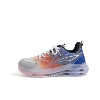 HUANQIU Breathable Support Low-Top Training Running Shoes Men's Blue Orange