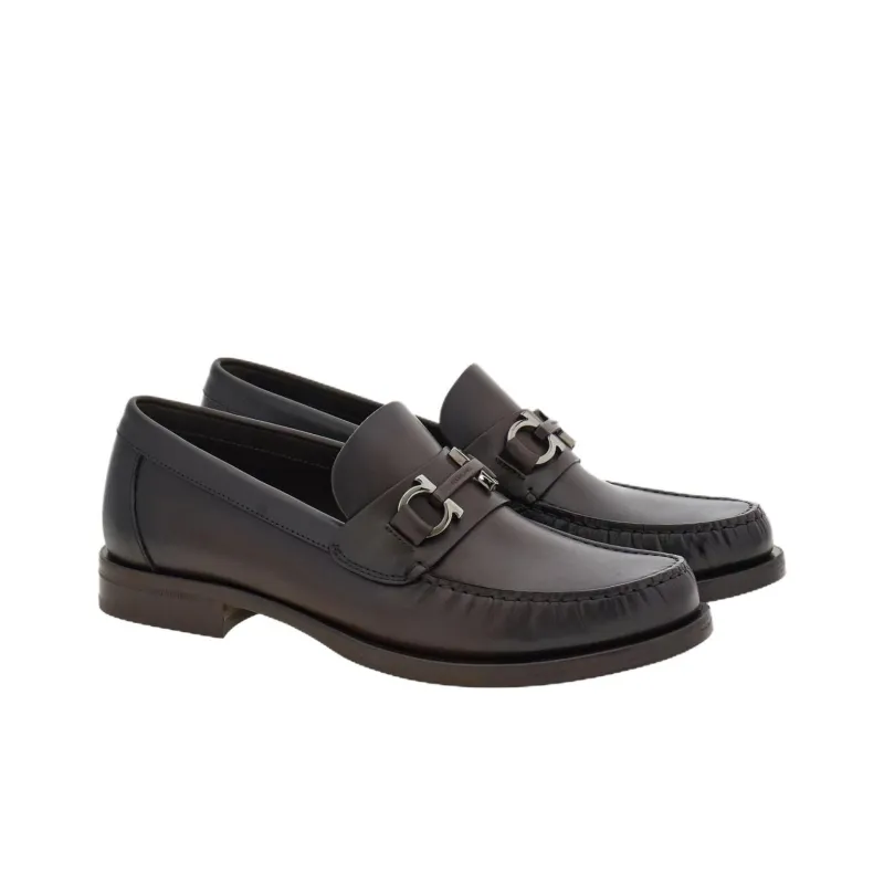 FERRAGAMO GANCINI Loafers Men's Brown-2