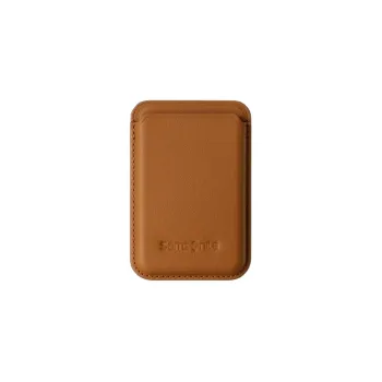 SAMSONITE Cow Leather Card Holder Men's Brown