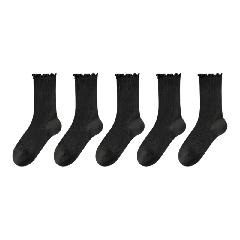 AOKANG Mid Calf Socks Women's 5 Pack-30