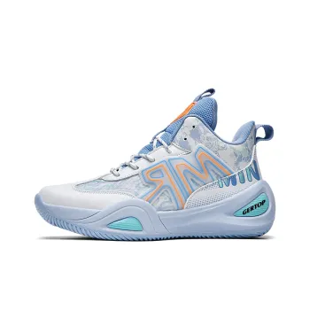 GERTOP Anti-Slip Wear-Resistant Breathable Supportive Balance-Enhancing Lightweight Low-Top Basketball Shoes Unisex