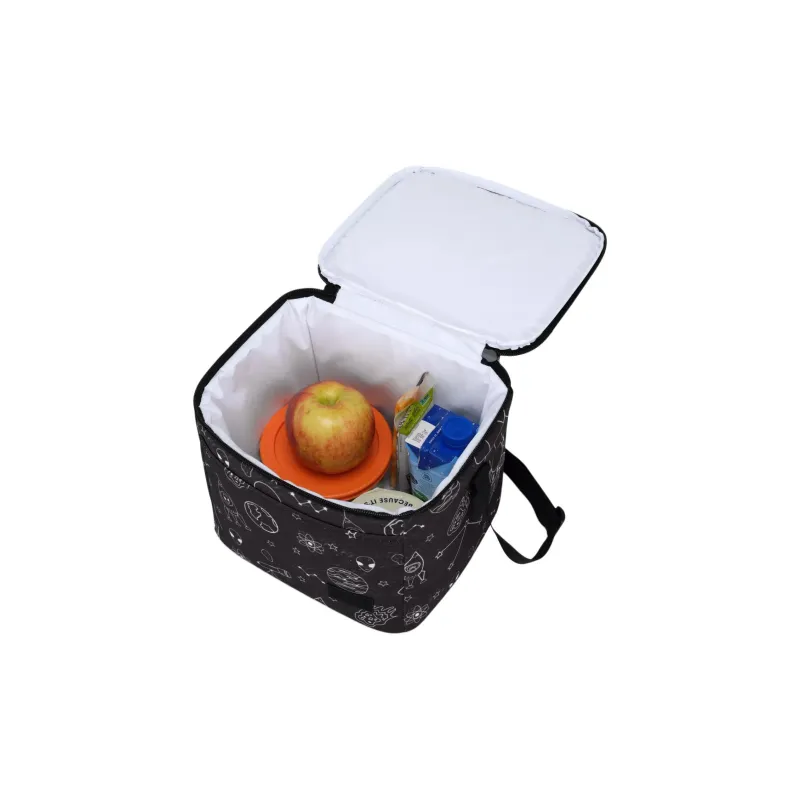 JanSport Polyester Crossbody Bag Lunch Bag Storage Bag Unisex Cosmic Black-4