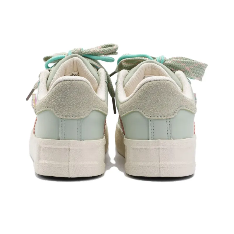 Dafu Leaps Forward Shell Head Anti Slip And Wear Resistant Breathable Low Top Skateboard Shoes Women's Mint Green-3