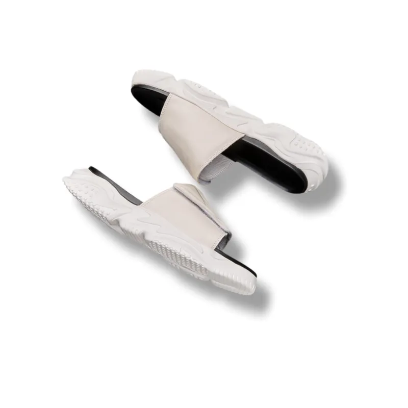 Brounvanm EVA Slip Resistant Slide Slippers Men's White-5