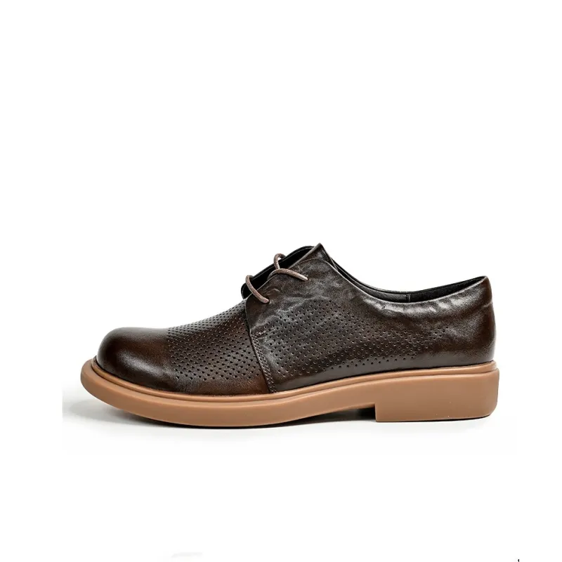 Brounvanm Men's Casual Shoes Men Low Top Black/Coffee-5