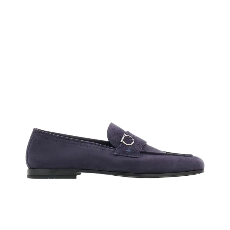 FERRAGAMO GANCINI Loafers Men's Blue-1