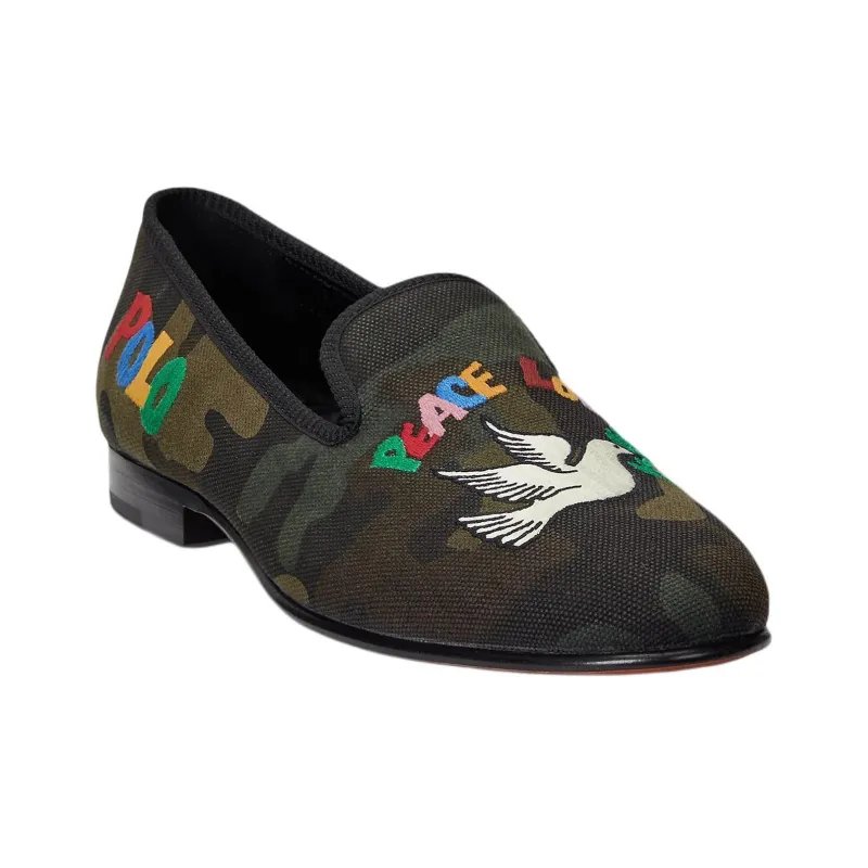 Polo Ralph Lauren Paxton Peace Love Polo Casual Shoes Men's Camouflage-2