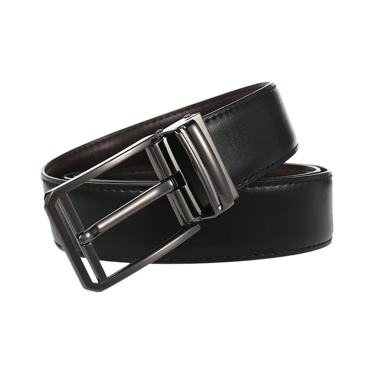 CARTELO Cow Split Leather Belts Men's Width 3.5cm-1