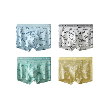 H YXIANG Summer Underpants Men's 4 Pack