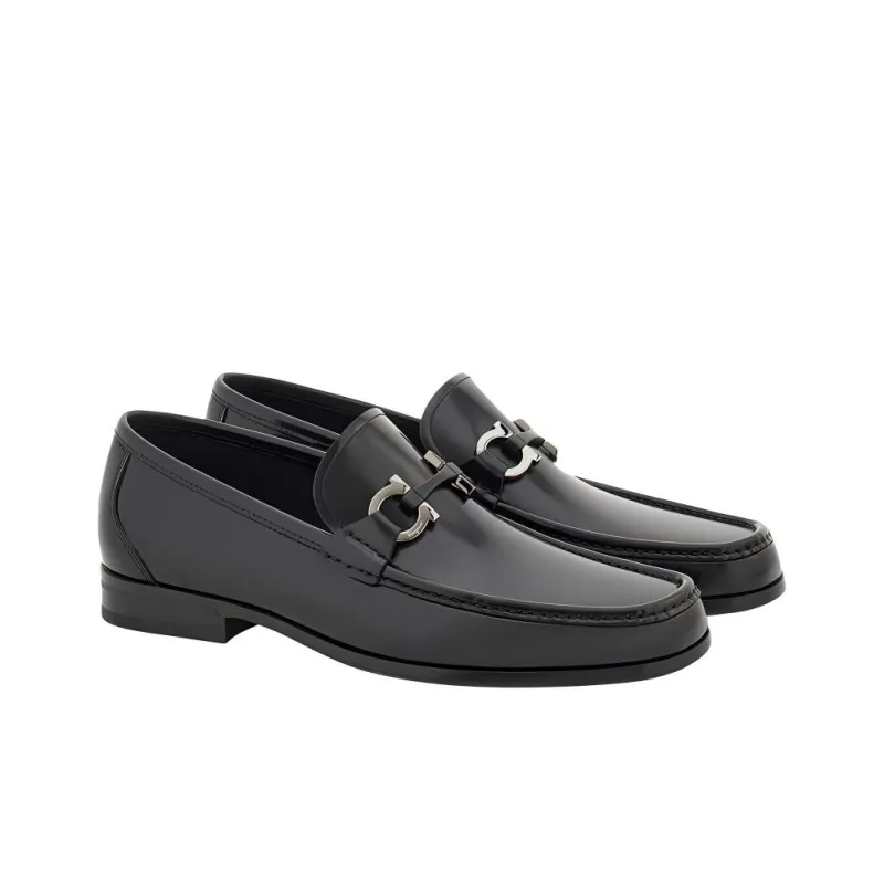 FERRAGAMO GANCINI Loafers Men's Black-2