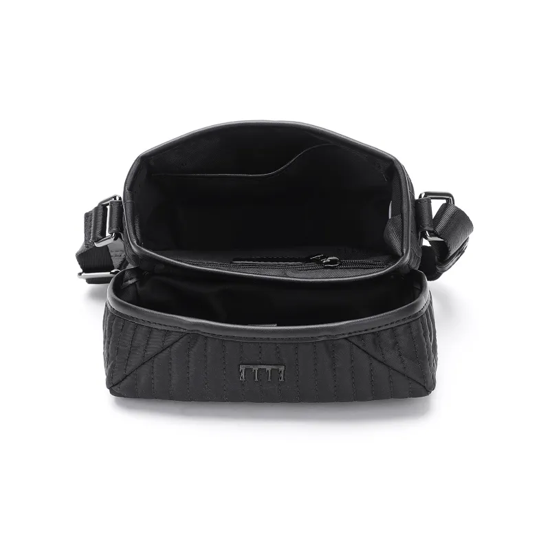 ELLE HOMME Fabric Crossbody Bag Trumpets Men's Black-6