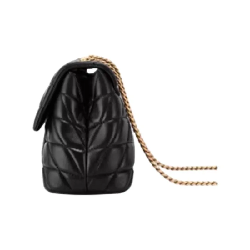 Hush Puppies Sheepskin Shoulder Bag Crossbody Bag Women's Black-3