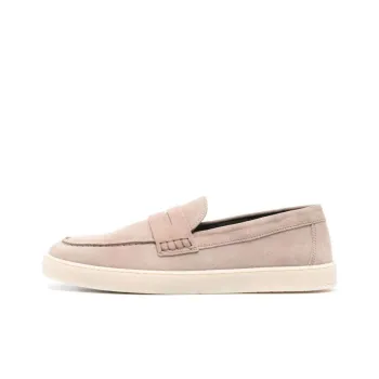 Canali Suede Slip on Loafers