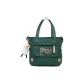 Green Shoulder Bag with White Duck Charm