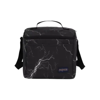 JanSport Polyester Crossbody Bag Lunch Bag Storage Bag Unisex Lightning Black
