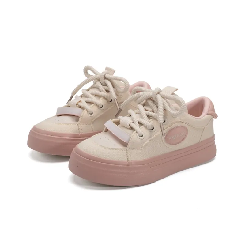 Warrior Breathable Low Top Canvas Shoes Women's Pink-2