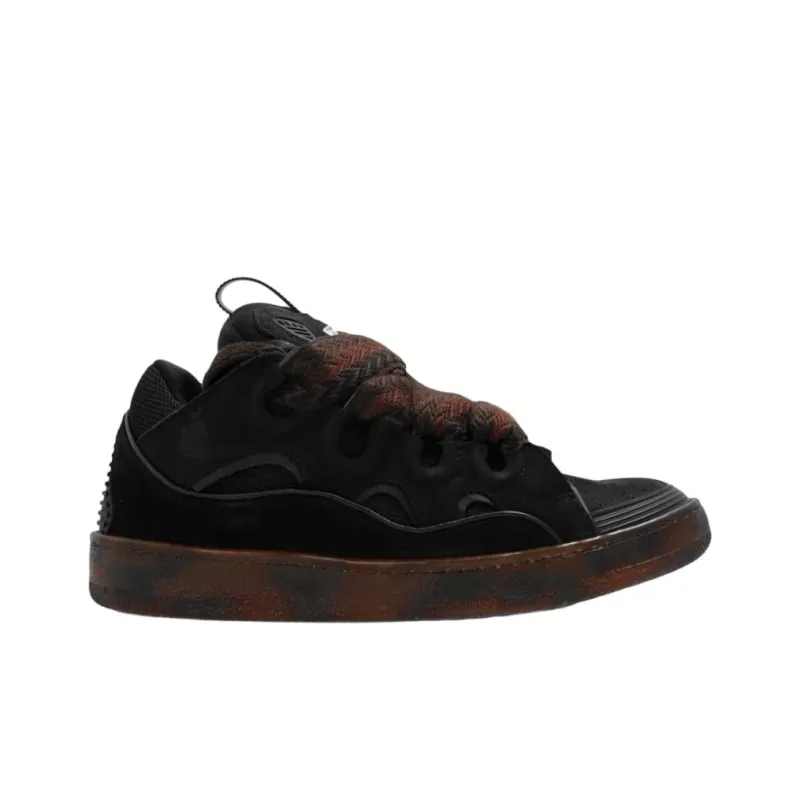 Lanvin Curb Low Top Casual Shoes Men's Black-1