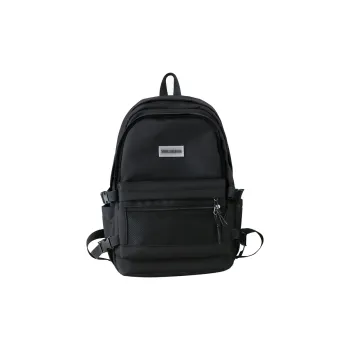 BRABOSTON Nylon Fabric Backpack Medium Size Unisex Black/Pink/Blue/Beige/Green/Gray