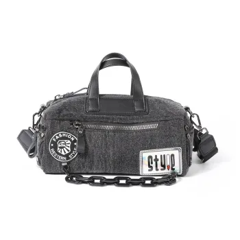 MASTER CANVAS Fabric Messenger Bag Shoulder Bag Handbag Regular Unisex Gray