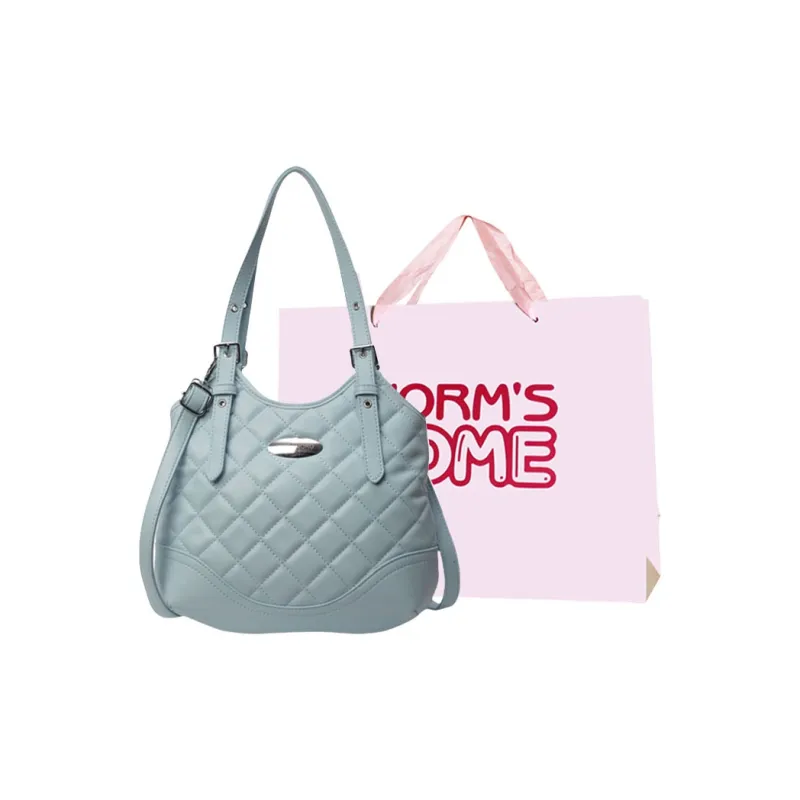 Worm's Home PU Shoulder Bag, Crossbody Bag, Handbag Women's White/Silver/Black/Blue/Pink-12