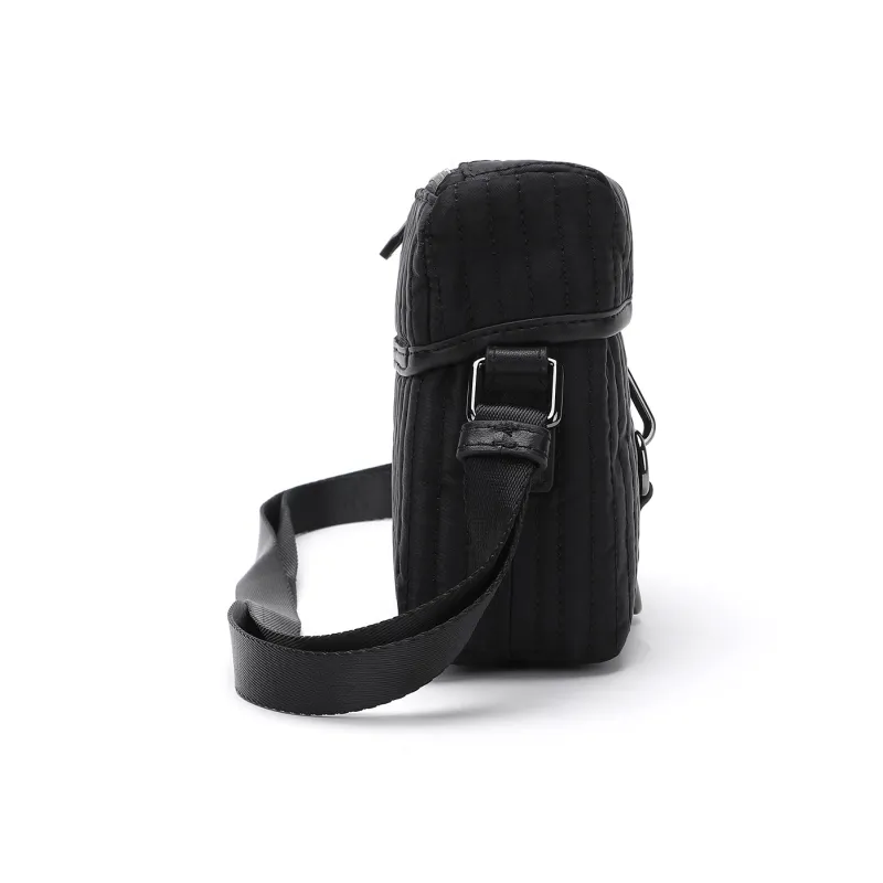 ELLE HOMME Fabric Crossbody Bag Trumpets Men's Black-2