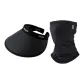 Black Face Masks+Black Visor Cap