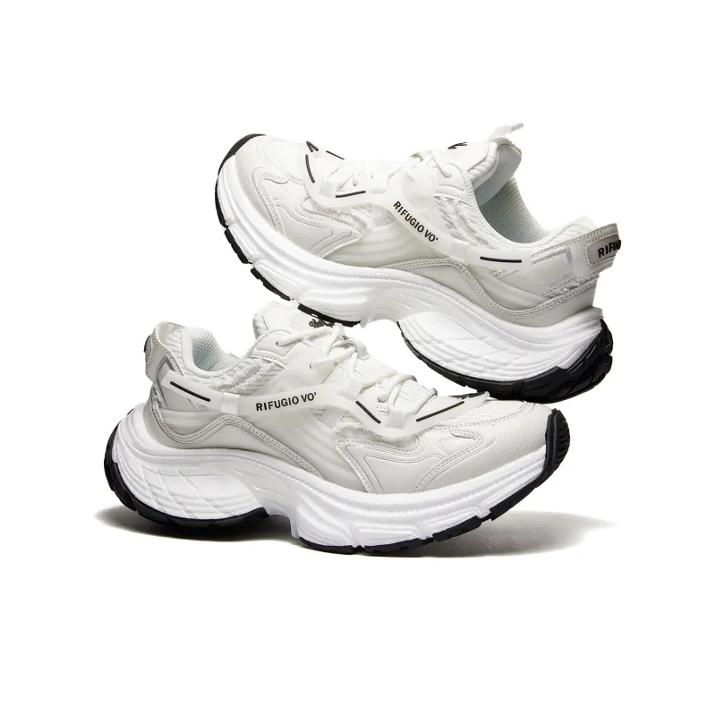 RIFUGIO VO' Abrasion Resistant Height Increasing Low Top Chunky Sneakers Unisex-17