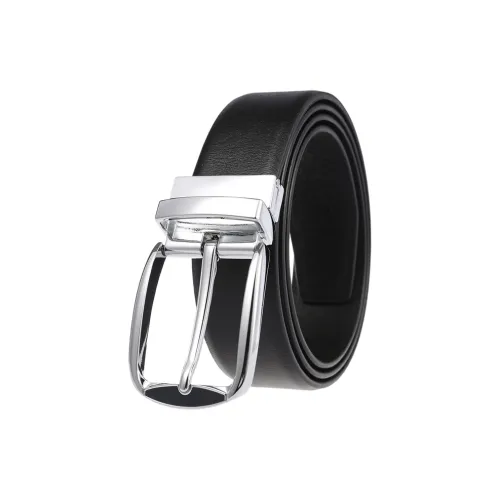 CARTELO Cow Split Leather Belts Men's Width 3.5cm