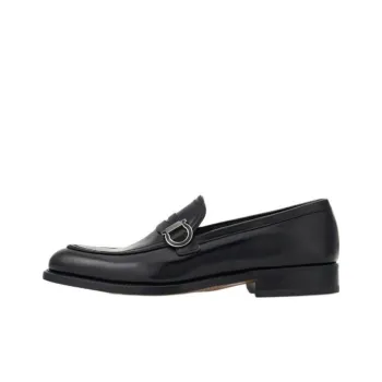 FERRAGAMO GANCINI Dress Shoes Men's Black